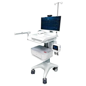 M6 Medical Computer Cart Laptop Pallet Oral Scanner Holder Mobile Medical Trolley 23IN Width