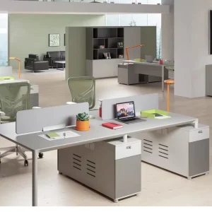MDF 2 4 6 Person Modular Cubicle Office Partitions Staff Working Furniture Workstation Table Desk