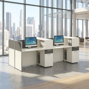 MDF 2 4 6 Person Office Partitions Staff Working Furniture Workstation Table Desk