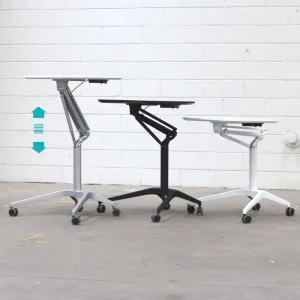 MDF Table Top Movable Height Adjustable Smart Hydraulic Gas Lift Laptop Desk Table