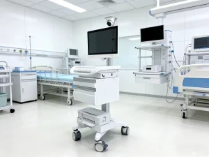 MEDEN M6 Hospital Trolley Wheels Medical Bedside Cart Utility Trolley 3 Year Warranty