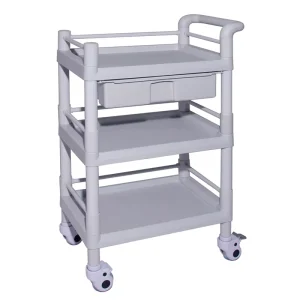 MN 101J Mobile ABS Plastic Utility Trolley Instrument Nursing Cart
