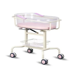 MN CB004 Maternity Ward Use Medical Baby Trolley with Tilting Function Hospital Grade Newborn Cot