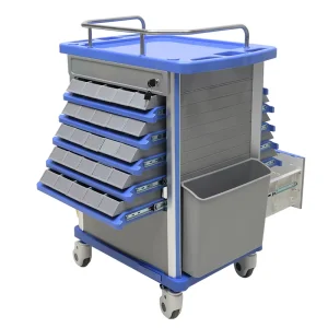 MN DC001 Multifunction ABS Plastic Hospital Anaesthesia Trolley Medical Medicine Drug Emergency Trolley