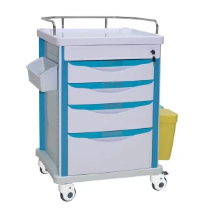 MN DC002 Multi Drawer ABS Veterinary Treatment Trolley Cart for Animal Hospital Pet Clinic Surgical Instrument Storage