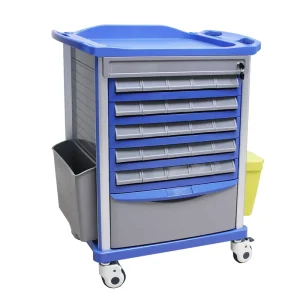 MN DC003 Emergency Trolley Medical Crash Cart Hospital Clinic Emergency Treatment Medicine Trolley Crash Cart