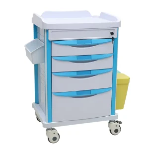 MN DC008 ABS Plastic Hospital Emergency Cart Medical Anaesthesia Medicine Trolley