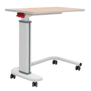 MN OVT002 Mobile Rolling Overbed Table Hospital Patient Food Serving Tray Table
