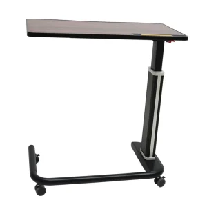 MN OVT003 Medical Room Patient Hospital Dining Table Over Bed Table Aluminum Desktop Movable Bedside