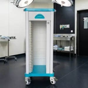 MN PRT001 Medical Patient Case Record Trolley Hospital Furniture Plastic ABS History Clip Cart 200 lb Load Capacity 2 Year