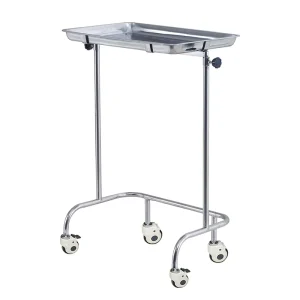 MN SUS006 304 Stainless Steel Hospital Mayo Tray Trolley
