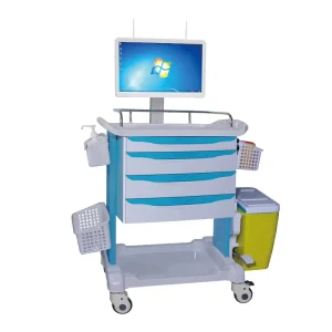 MN WT004 Doctor Use Computer Trolley Nursing Cart