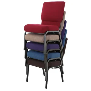 MODERN CHURCH CHAIR and Theater Furniture Stackable Upholstered Church Chairs Church Chairs with Book Shelf