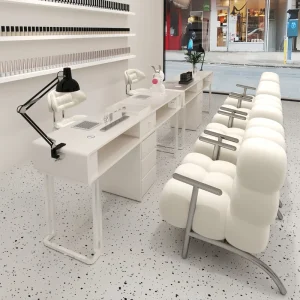 M&S Design Manicure Table and Chair Set for Nail Bar & Salon Shop Furniture for Nail Salon