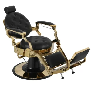 M&S Luxury Retro Salon Hairdressing Barber Chair Hydraulic Hair Cutting Reclining Grooming Synthetic Leather Furniture for Gym