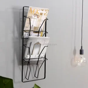 Magazine Rack Holder Portable Aluminium Book Shelf Home Newspaper Storage Shelves ZSP019