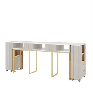 Manicure Table Portable with Nails Table and Chair Set Nail Salon Furniture Professional Nail Table