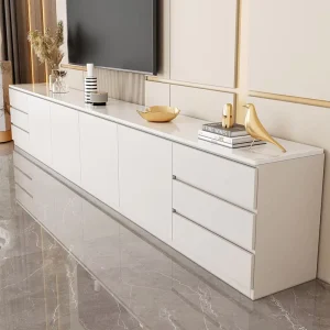 Manila Waterproof Moisture Proof Metal TV Stand Console for High Humidity Living Room
