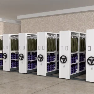 Manual Adjustable Height Dense High density Shelving Electric & Hand Push Compact Shelving Mobile Shelves for Kids Clothes