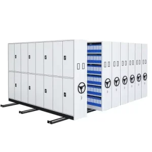 Manual Electric Drive Commercial Compact Shelving Smart Mobile Fireproof Steel Filing Cabinets Archives