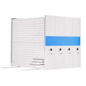 Manual Engineering Drawing Filing Compactor High Density Mobile Shelving Mobile Compactor Storage System