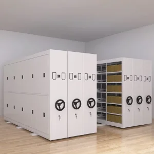 Manual Mechanical Mobile Shelving High Density File Cabinet for Archive Room