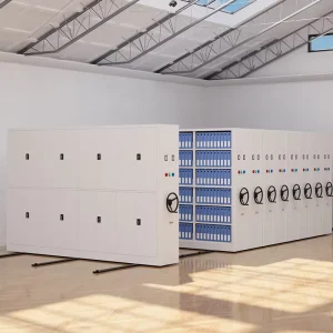 Manual Mobile Compactor Shelving System Steel File Storage Rack Space Saving Archive Library Office Furniture Factory Direct