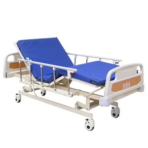 Manual Three roller Stainless Steel Hospital Bed Care Bed for Elderly with Limited Mobility Class I Medical Bed