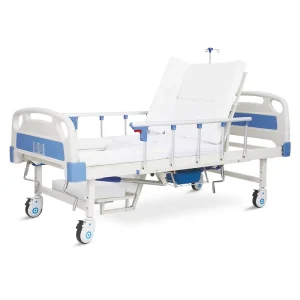 Manual Turning Hospital Nursing Medical Bed Multi Function with Toilet Commode Accessories for Elderly Patient Home Care