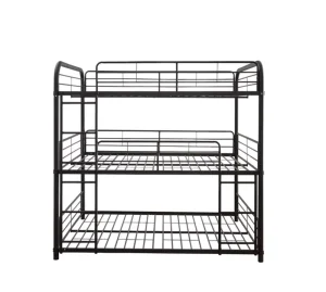Manufacture Triple Bunk Bed Modern Dormitory Beds Metal Bed for Apartment Hotel Warehouse Hospital Use
