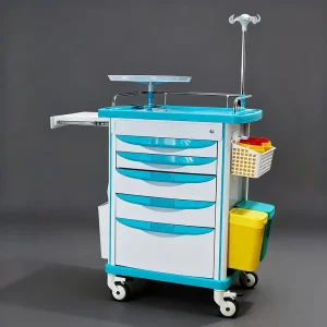 Manufacturer Custom Advanced Multifunction Hospital ABS Emergency Trolley Emergency Cart