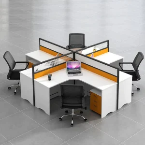 Manufacturer Customized Office Furniture Desk Combined L shaped Modular 1 3 4 5 Person Cubicle Workstation