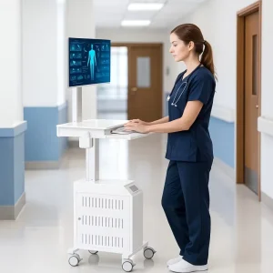 Manufacturer Direct Medical Computing Cart Daily Rounding Office Use with CE Certification for Hospitals
