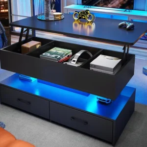 Manufacturer Luxury MDF Coffee Table Custom Color White Black Coffee Table for Living Room Home Small Apartment