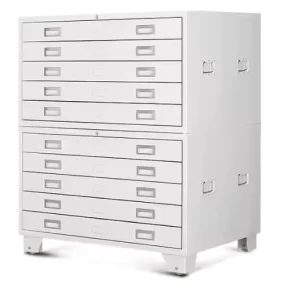 Manufacturer Modern Steel Filing Cabinet 1350*1050*1160MM Bottom Drawing Cabinet for Office Library Archives Building