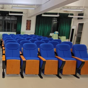Manufacturer OEM Modern Classroom Auditorium Folding Chairs Iron Frame Convertible Foldable for Theater Church School Use