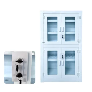 Manufacturer PP Vessel Cabinet Custom Size Polypropylene Lab Vessel Storage Cabinet Ventilated Glass Door PP Reagent Cabinet