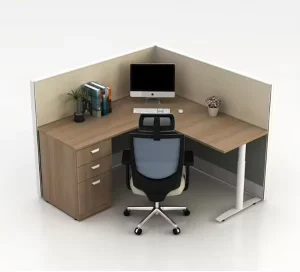 Manufacturer Price Modern Design Durable and Modular Aluminum Frame Office Paritition Workstation with Storage Cabinet