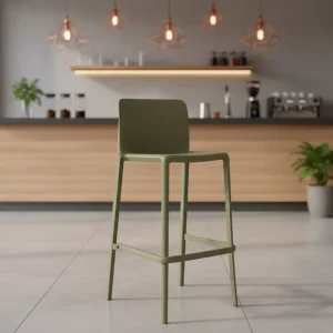 Manufacturer Simple Design Colorful Plastic Bar Stools Durable Bar Furniture Universal for Bar Coffee Shop Living Room Indoor