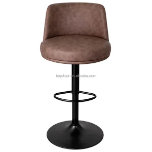 Manufacturer TUQ CHAIR Heavy Thickened Cushion Backrest Design Bar Stools for Kitchen for Home & Commercial