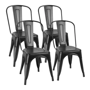 Manufacturer Vintage Industrial Iron Modern Stackable Metal Iron Cafe Tolix Iron Restaurant Dining Room Chair