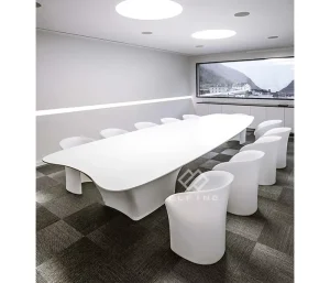 Marble Smooth Surface Modern Design 16 Person Office Meeting Table Antique Conference Table