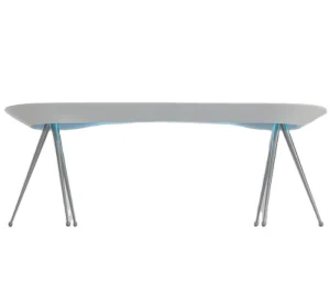 Marble Top Design Luxury CEO White Gloss Office Desk Curved Executive Office Desk