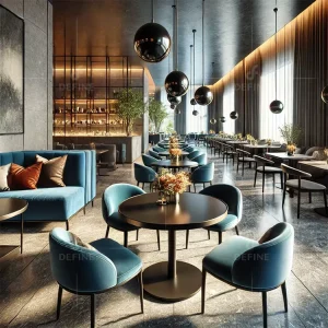 Match Your Restaurant Style Durable Commercial-grade Complete Modern Restaurant Furniture Set
