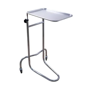 Mayo Instrument Stand with Stainless Steel Tray Surgical Tray Stand Tattoo Medical Utility Cart for Clinics Salons Dentist