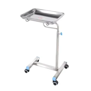 Mayo Table Stainless Steel Overbed Hospital Furniture Surgical Instrument Table