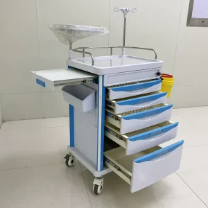 Medical 5 Drawer Emergency Medical Crash Cart Hospital Clinic Emergency Treatment Medicine Trolley Crash Cart