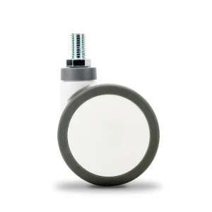 Medical Caster Wheel Threaded Stem 3 Inch Swivel Castor for Hospital Bed and Trolley Carts