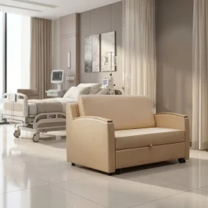 Medical Clinic Waiting Room Furniture Durable PU Leather Folding Modern Hospital Chair TC 01