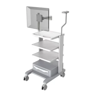 Medical Cystoscopy Cart Trolley With 4 Casters Hospital Operating Rooms Use